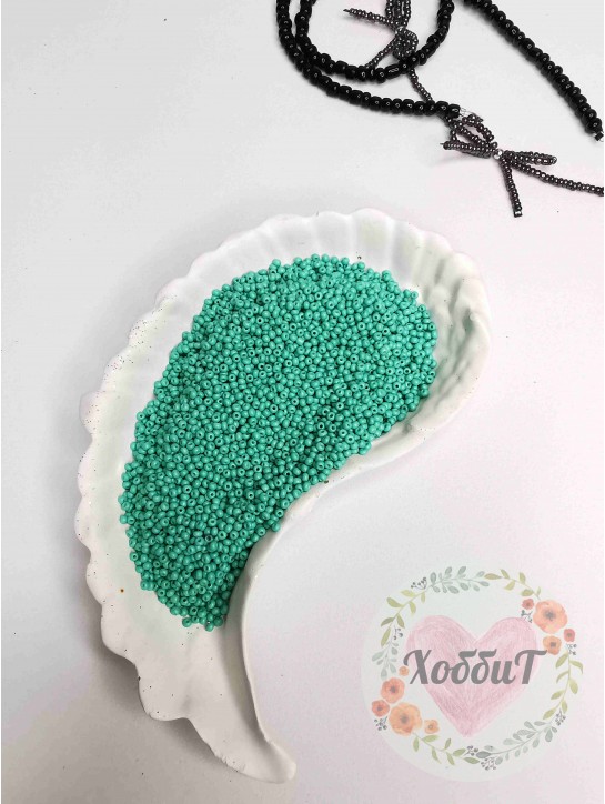 Бисер 13/0 класс А, калиброванный Чехия (бирюзовый матовый)